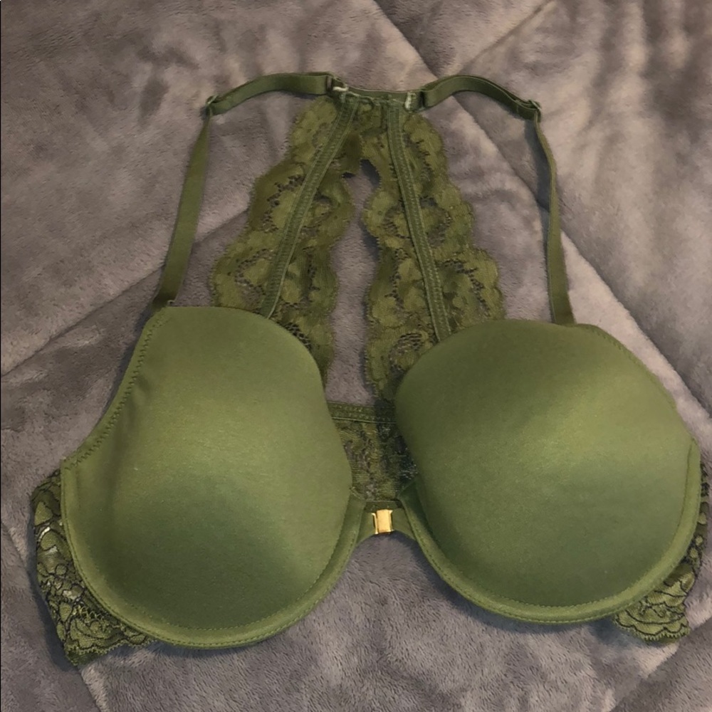 Lace racer back bra
